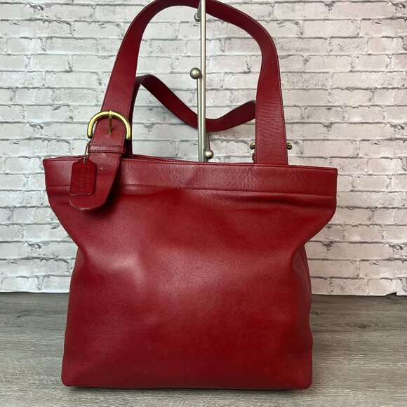 Coach Vintage 4140 Soho Lafayette Red  Shoulder Tote - Picture 1 of 7